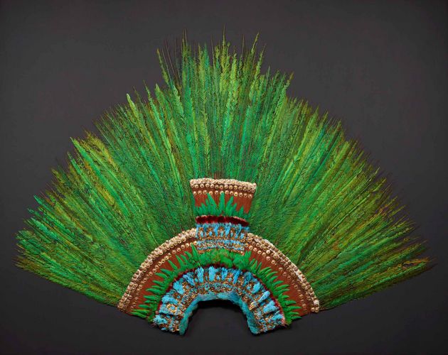 Altmexikanischer Federkopfschmuck „Penacho“