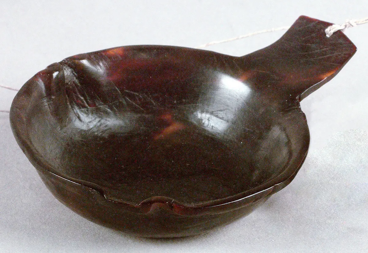 Spoon made from tortoise shell