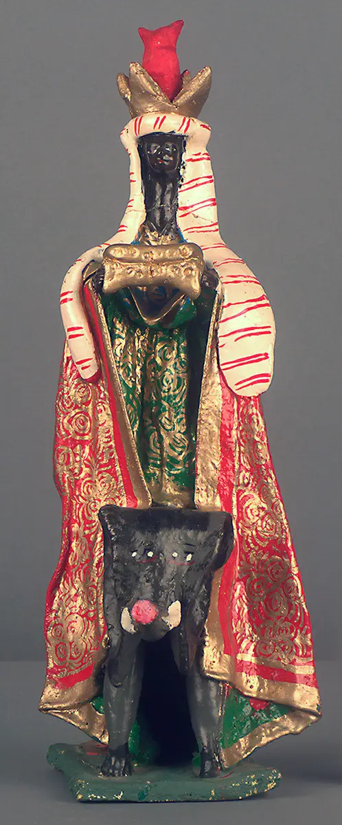 Figur des Balthasars von den heiligen drei Königen