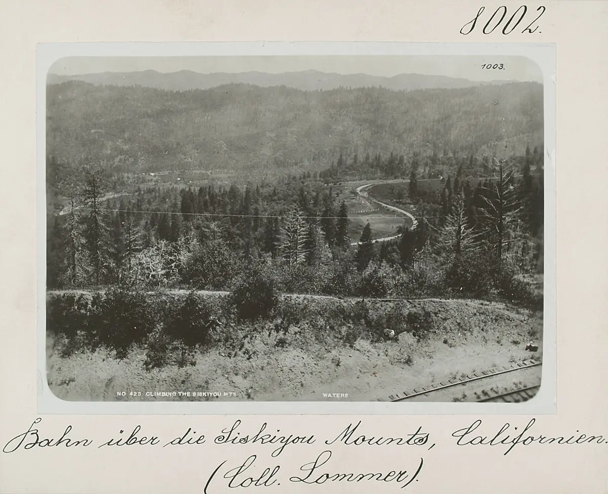 Bahn über die Siskiyou Mts.