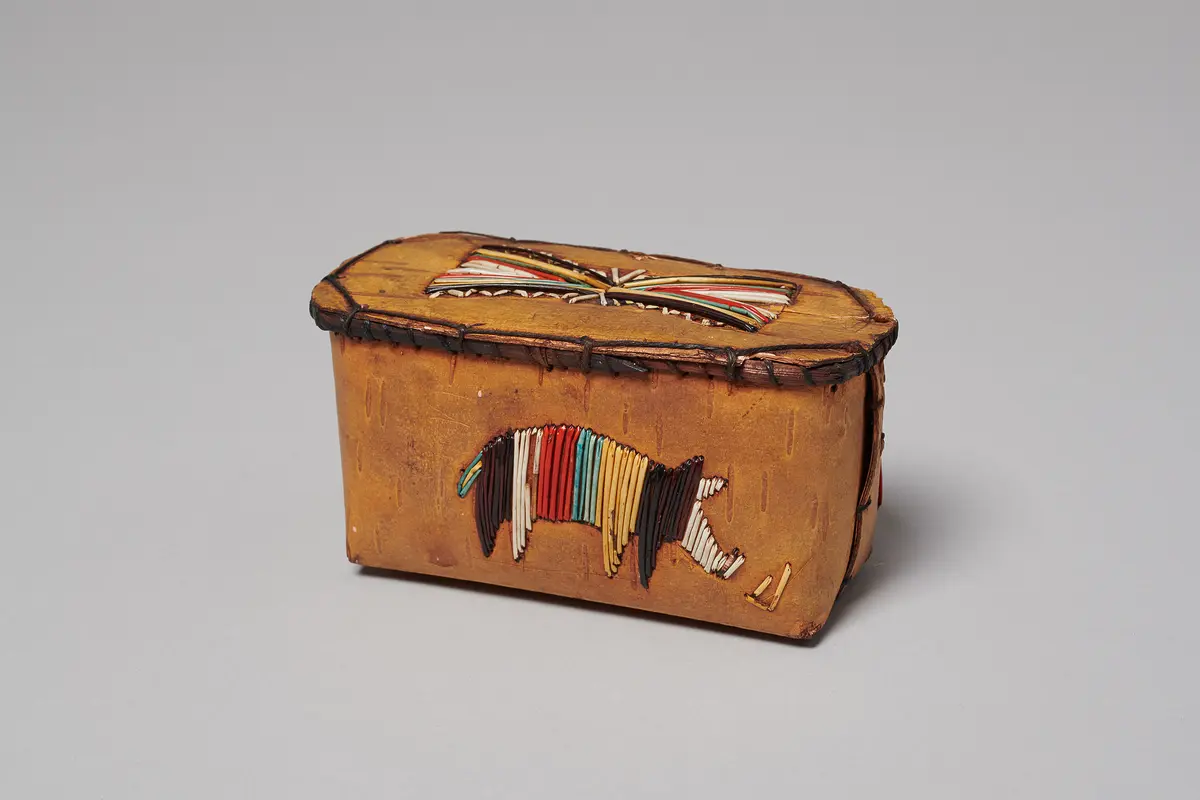 Maple sugar container with pig image