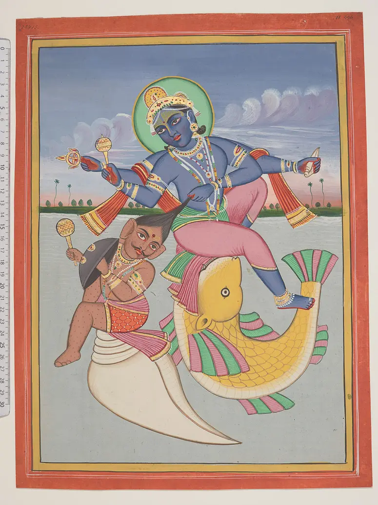 Miniaturmalerei Vishnu