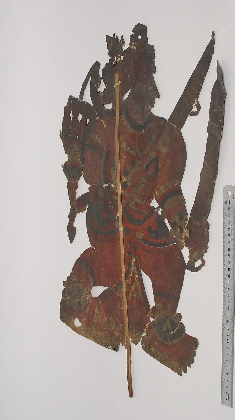 Schattenspielfigur Krieger