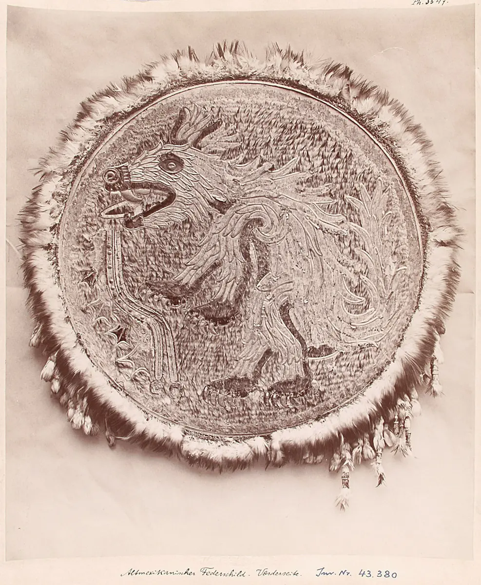 Federschild mit Kojote