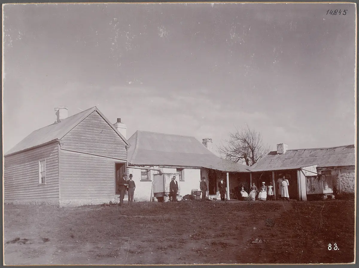 Australien, Arthurs Leigh Badgery Station. 24.V.1893. 24.5.1893, Farmhaus