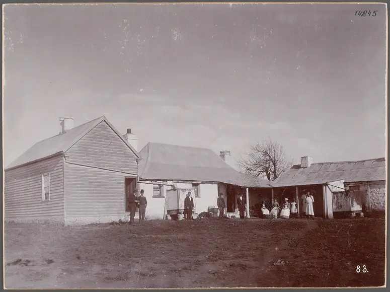 Australien, Arthurs Leigh Badgery Station. 24.V.1893. 24.5.1893, Farmhaus