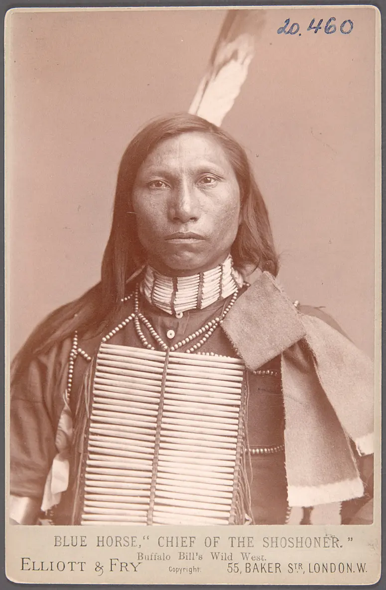 Blue Horse, Shoshone-Chief, actor in Buffalo Bill's Wild West