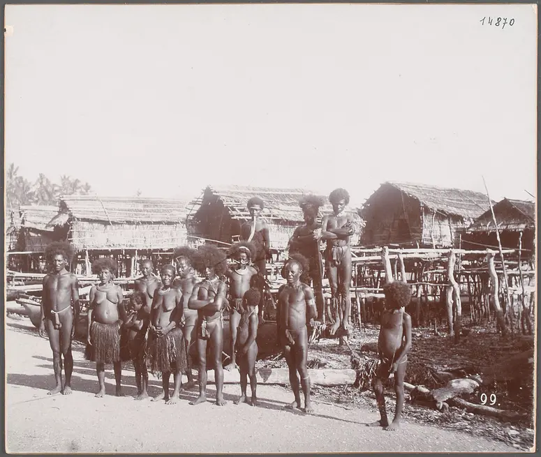 Inhabitants of the stilt-house settlement near Port Moresby