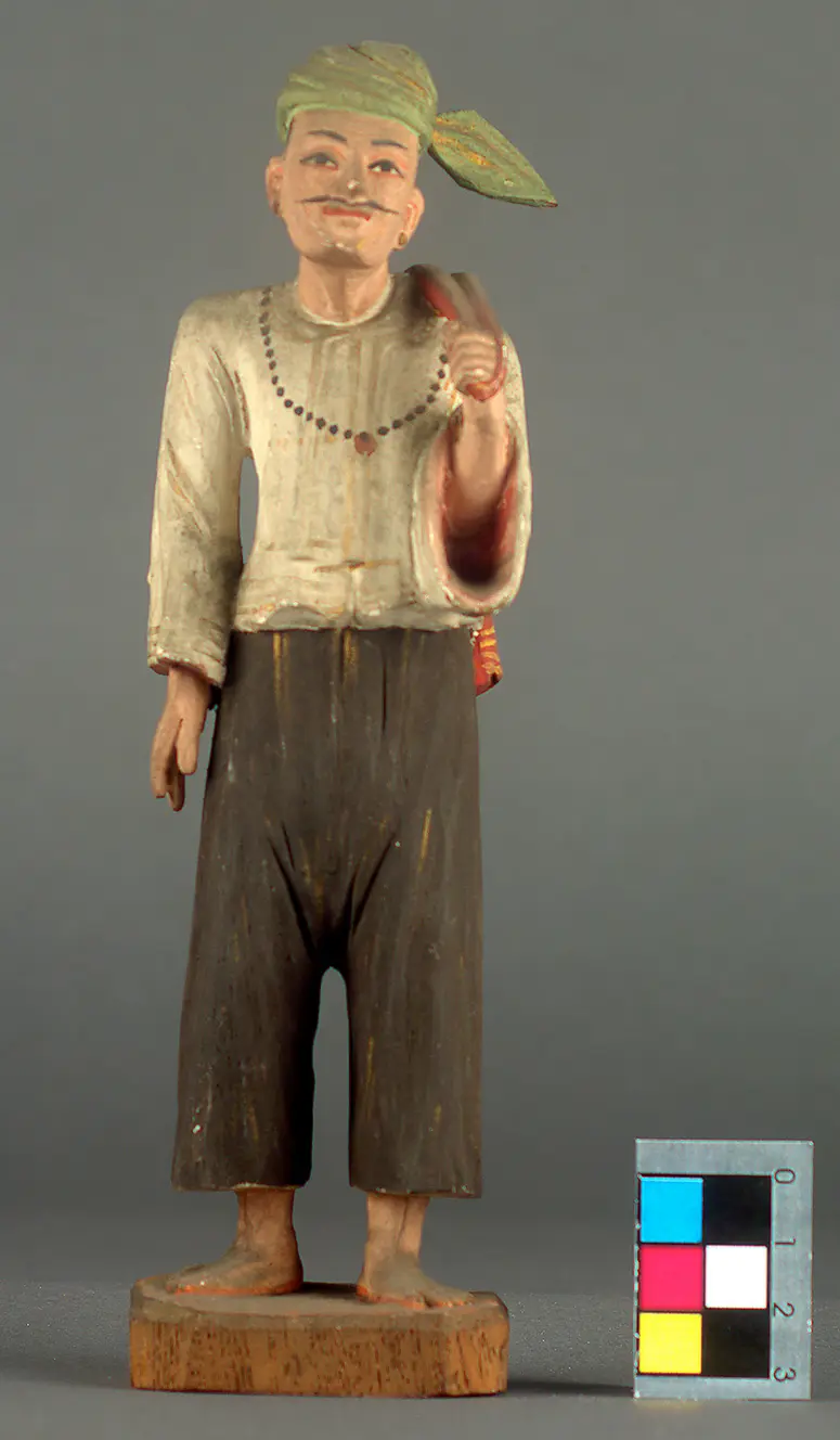 Holzfigur: Mann