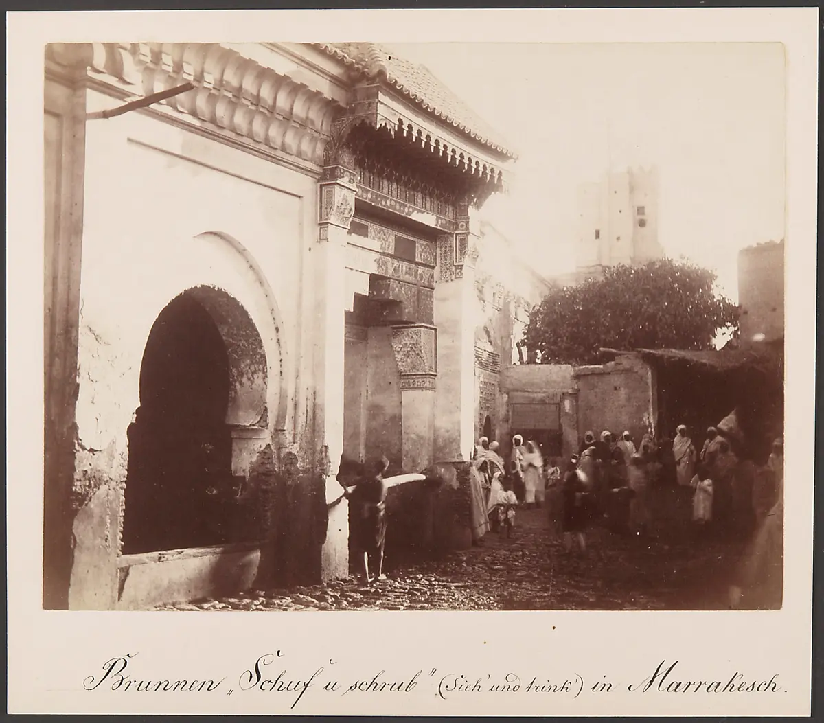 Brunnen im Zentrum der Medina von Marrakesch