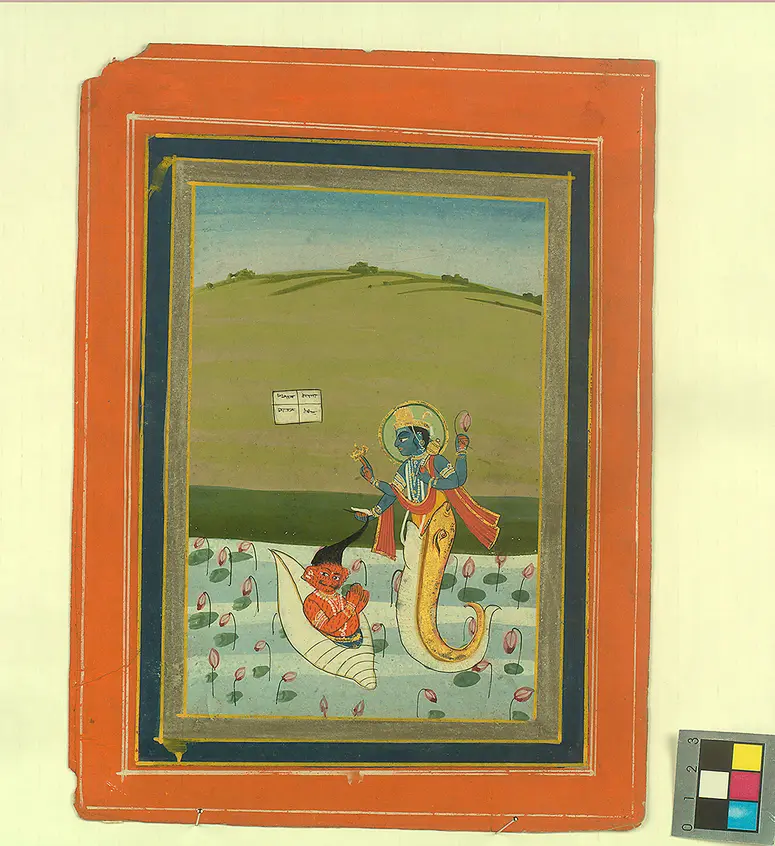 Miniaturmalerei Vishnu