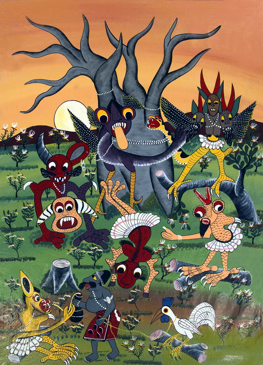 Das Fest des traditionellen Heilers mit seinen Geistwesen