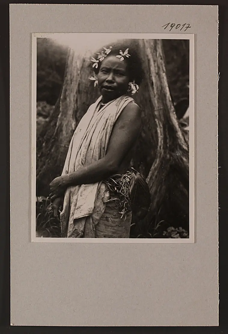 Woman with Floral Decoration