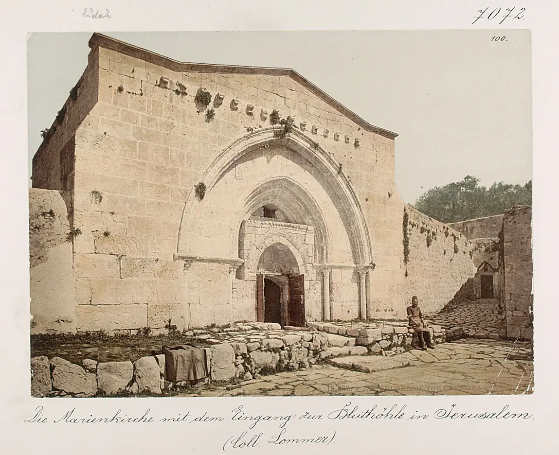 Die Marienkirche mit dem Eingang zur Bluthöhle in Jerusalem