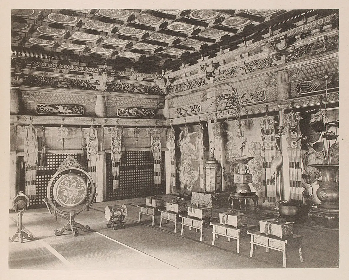 Nikko, Toshogu, Inneres des Haiden