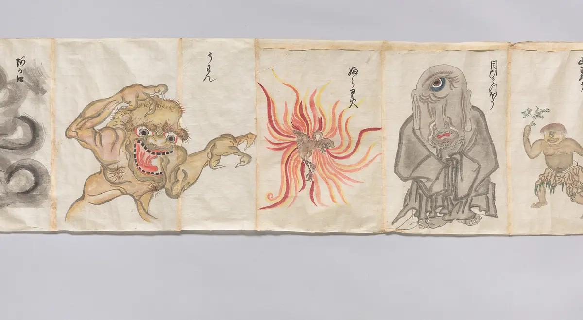 Bildrolle 100 Geister bakemono e 化物画