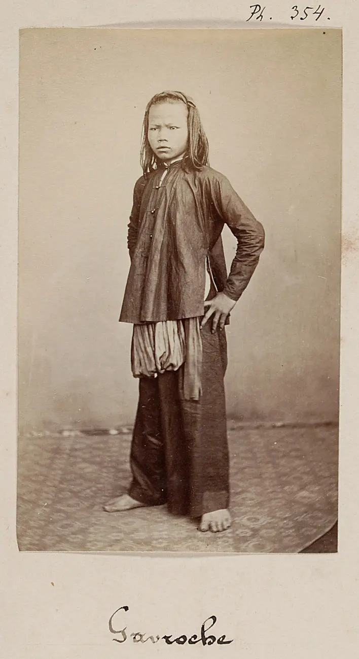 Gavroche, Studioaufnahme eines Kindes