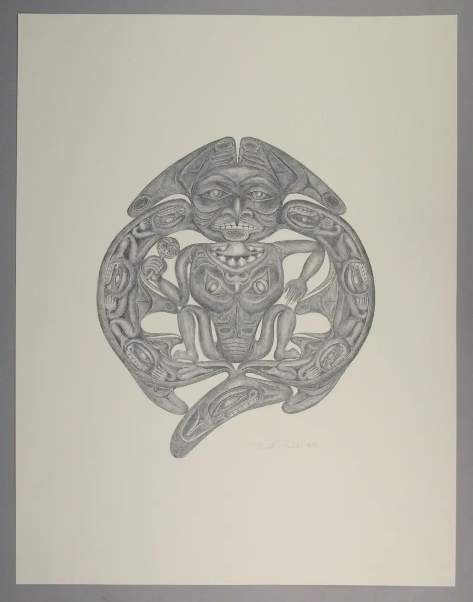 Lithographie „The Dogfish Woman