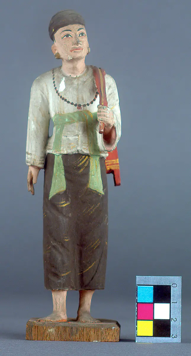 Holzfigur: Mann