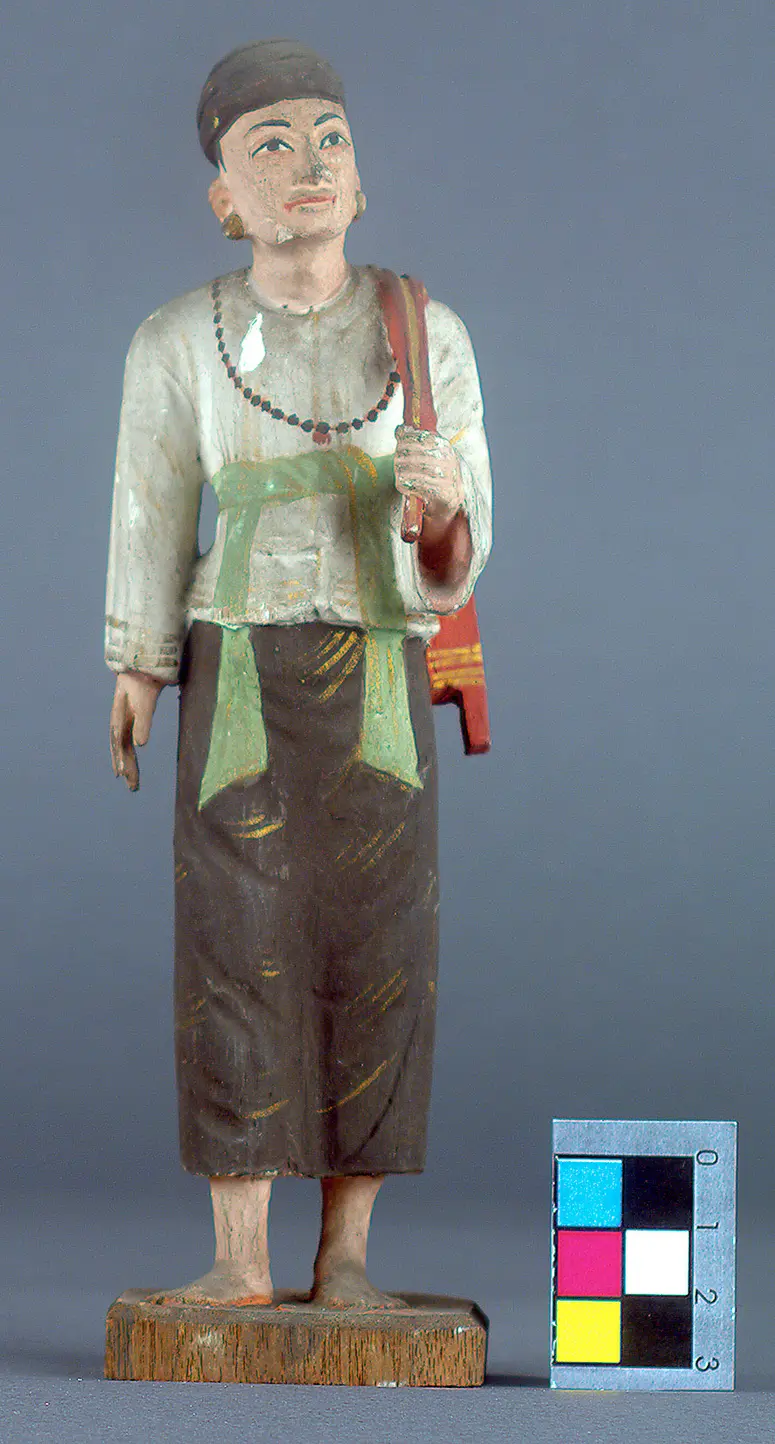 Holzfigur: Mann
