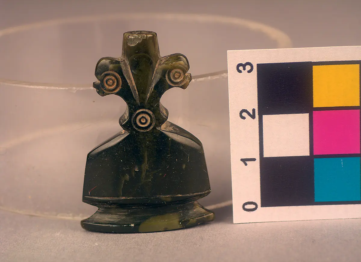 Fläschchen (sormadân) für schwarze Augenschminke (Antimonglanz)