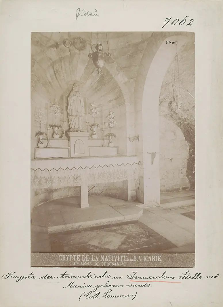 Jerusalem: Krypta der Annenkirche, Stelle wo Maria geboren wurde