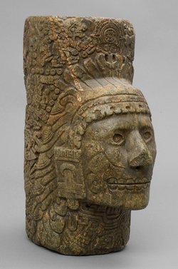 Gefäß mit Kopf der Pulque Göttin Mayahuel