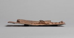 Reliefplatte: Krokodilskopf