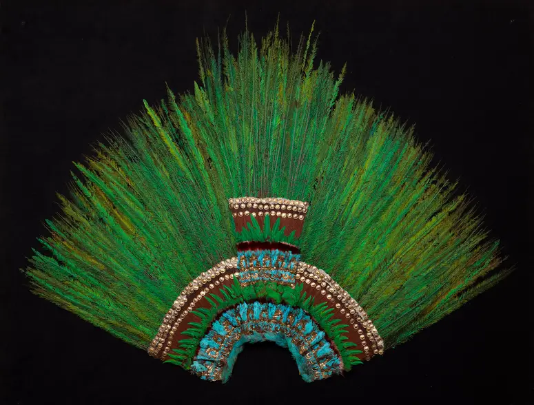 Quetzalfeder-Kopfschmuck