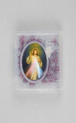 Altar-Ensemble: Rosenkranz mit Plastikbibel zur Aufbewahrung