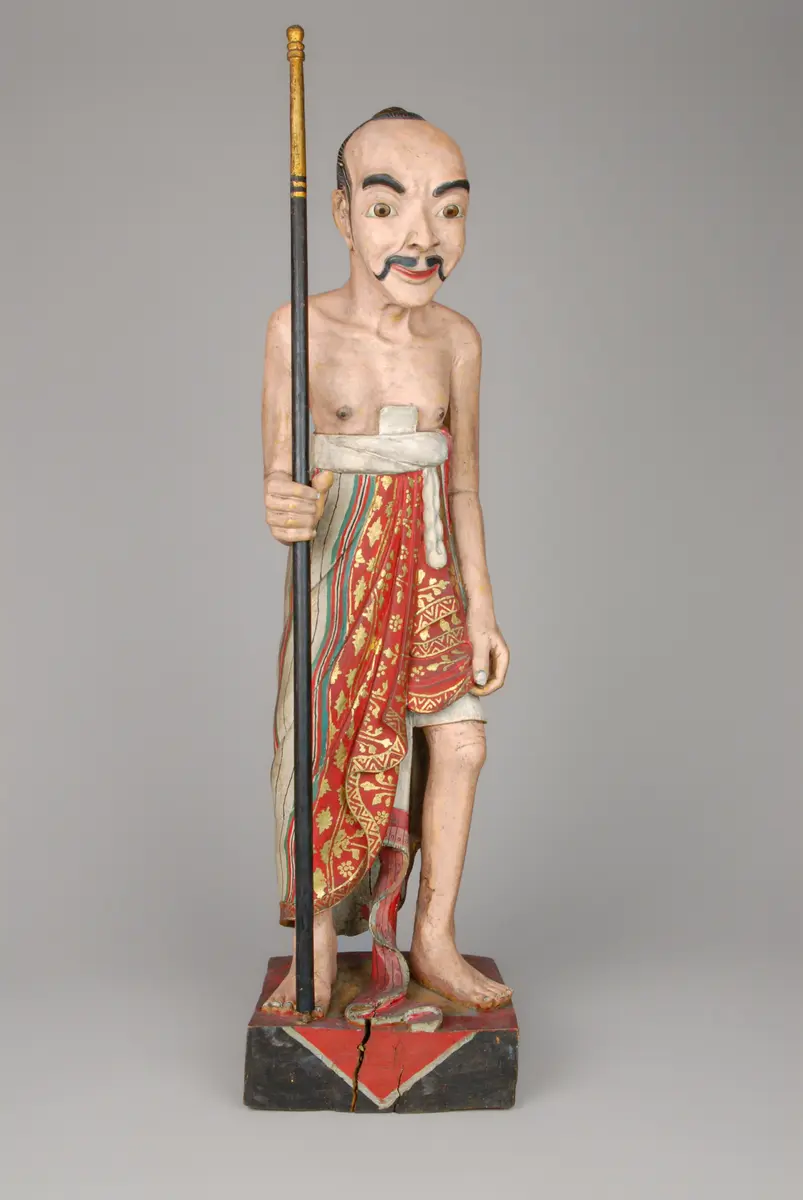 Holzfigur: Priester?