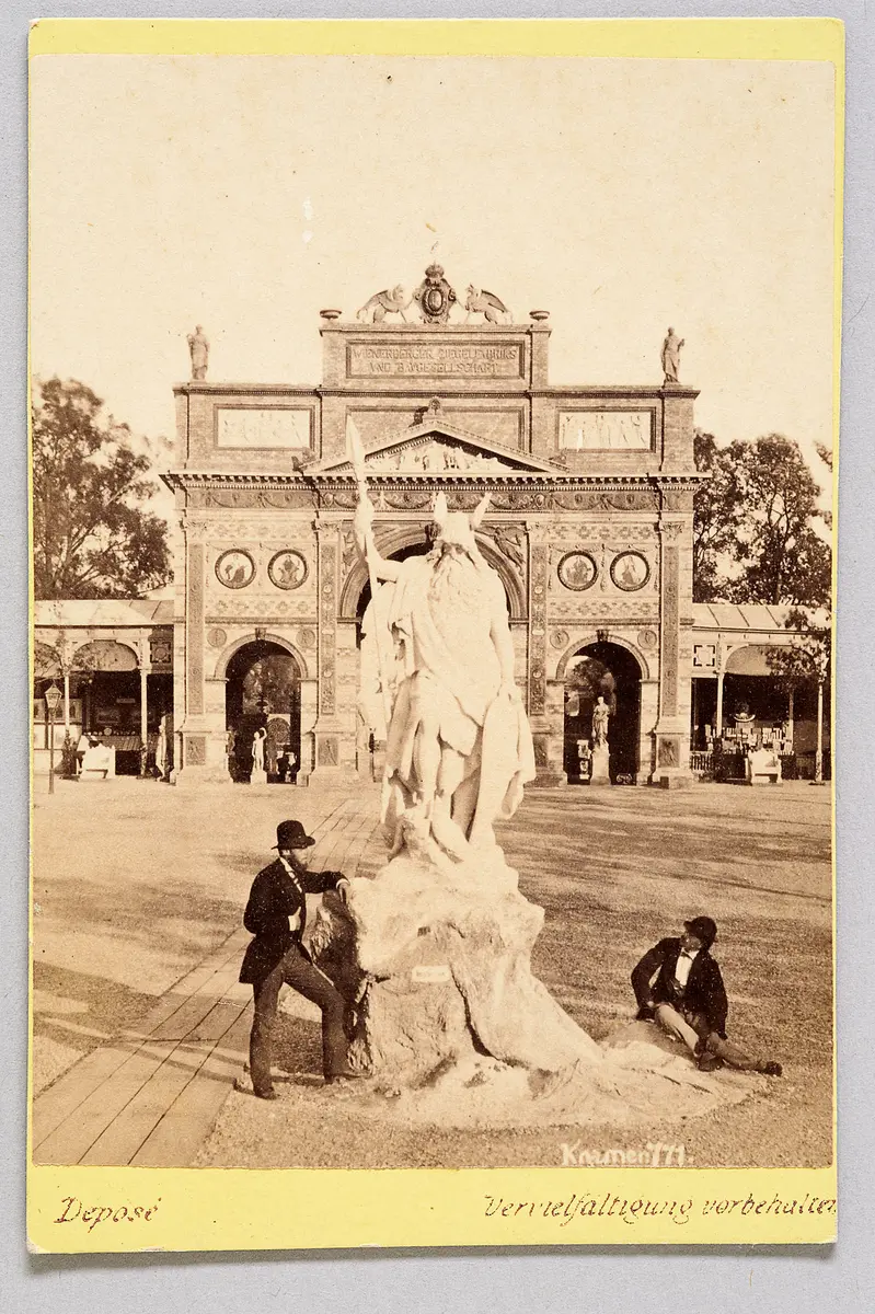 Weltausstellung 1873 in Wien; Triumphbogen der Wienerberger Ziegelfabrik