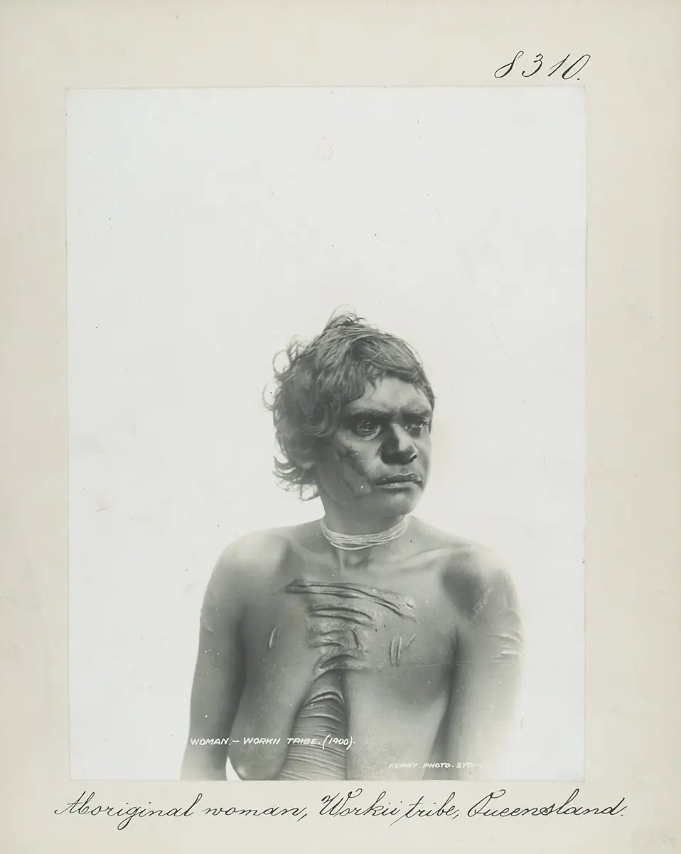 Aboriginal woman, Workii tribe, Queensland