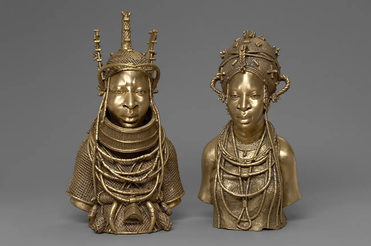 Pair of Busts: Oba and Queen
