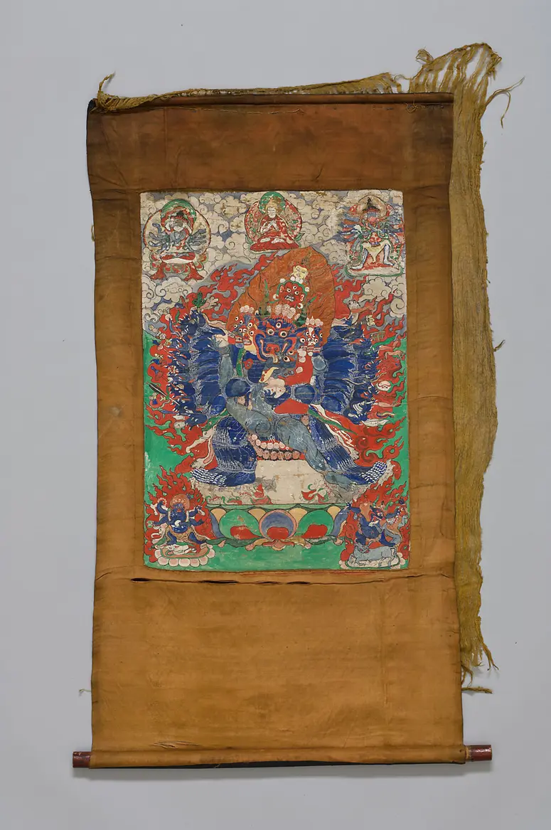 Thangka Ekavira-Vajrabhairave (tib. rdo rje 'jigs byed dpa' gcig)