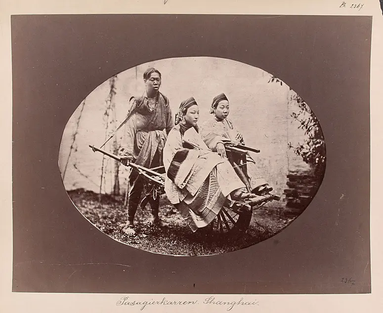 Shanghai: Personenschubkarren