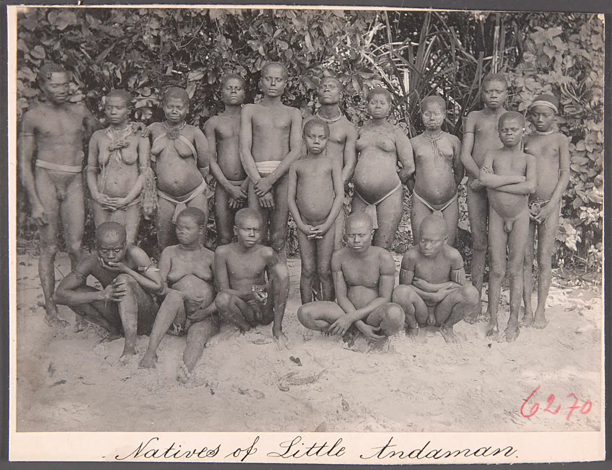 Natives of Little Andaman; Gruppe Andamanesen
