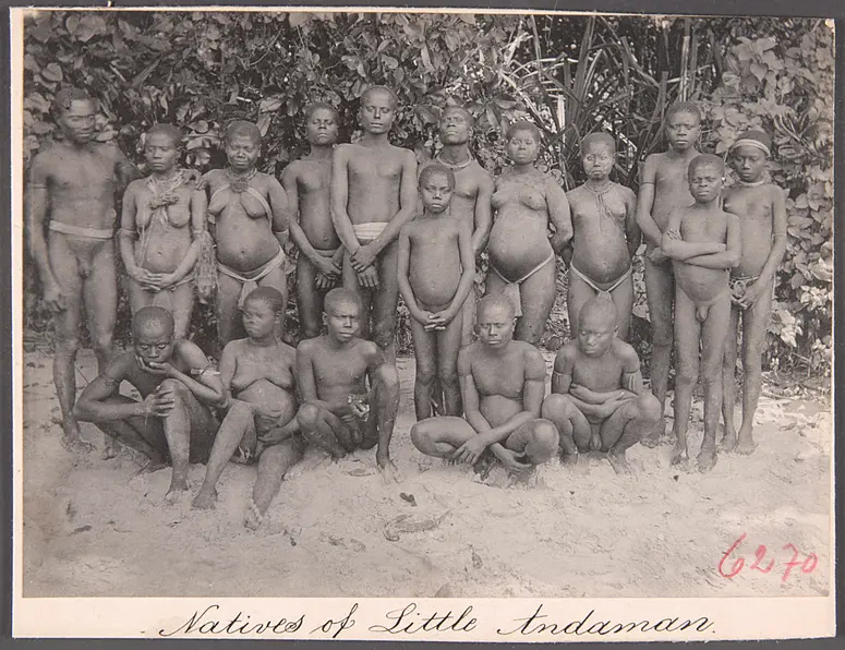 Natives of Little Andaman; Gruppe Andamanesen