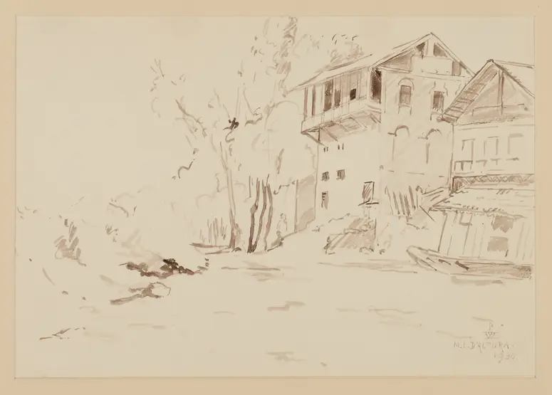 Aquarell, Srinagar