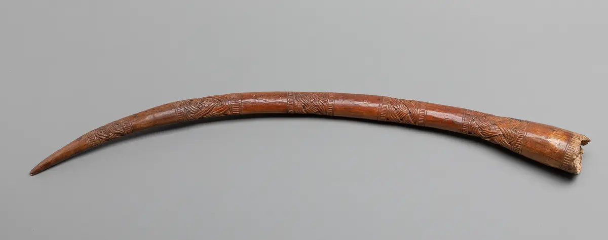 Elfenbeinzahn mit Königsmarke