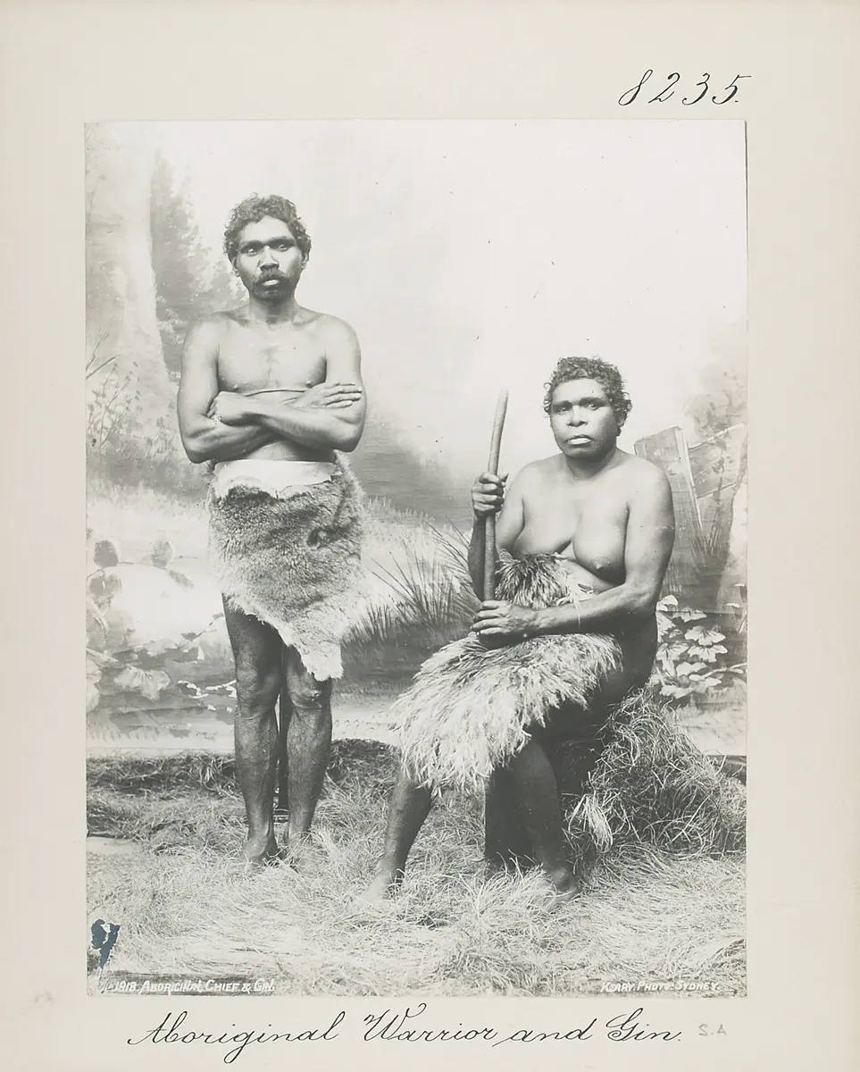 Aboriginal Warrior and Gin