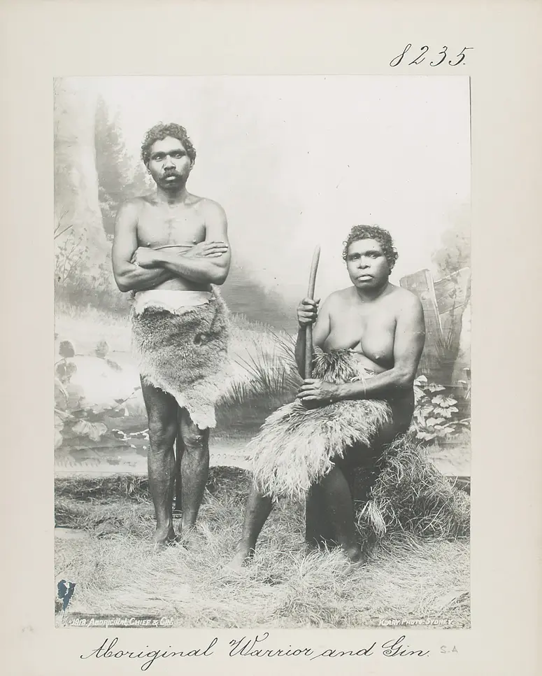 Aboriginal Warrior and Gin