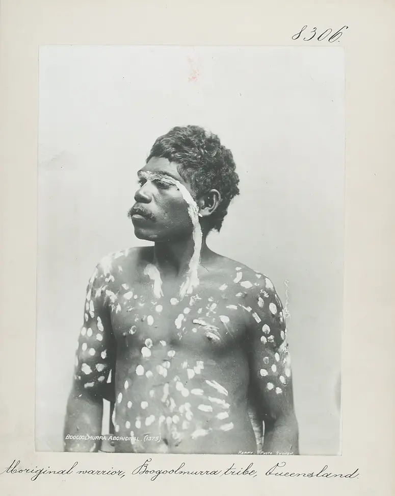 Aboriginal warrior, Boogoolmurra tribe, Queensland
