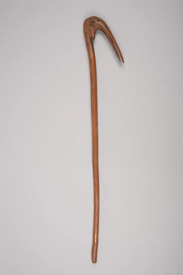 Stab mit Vogelkopf