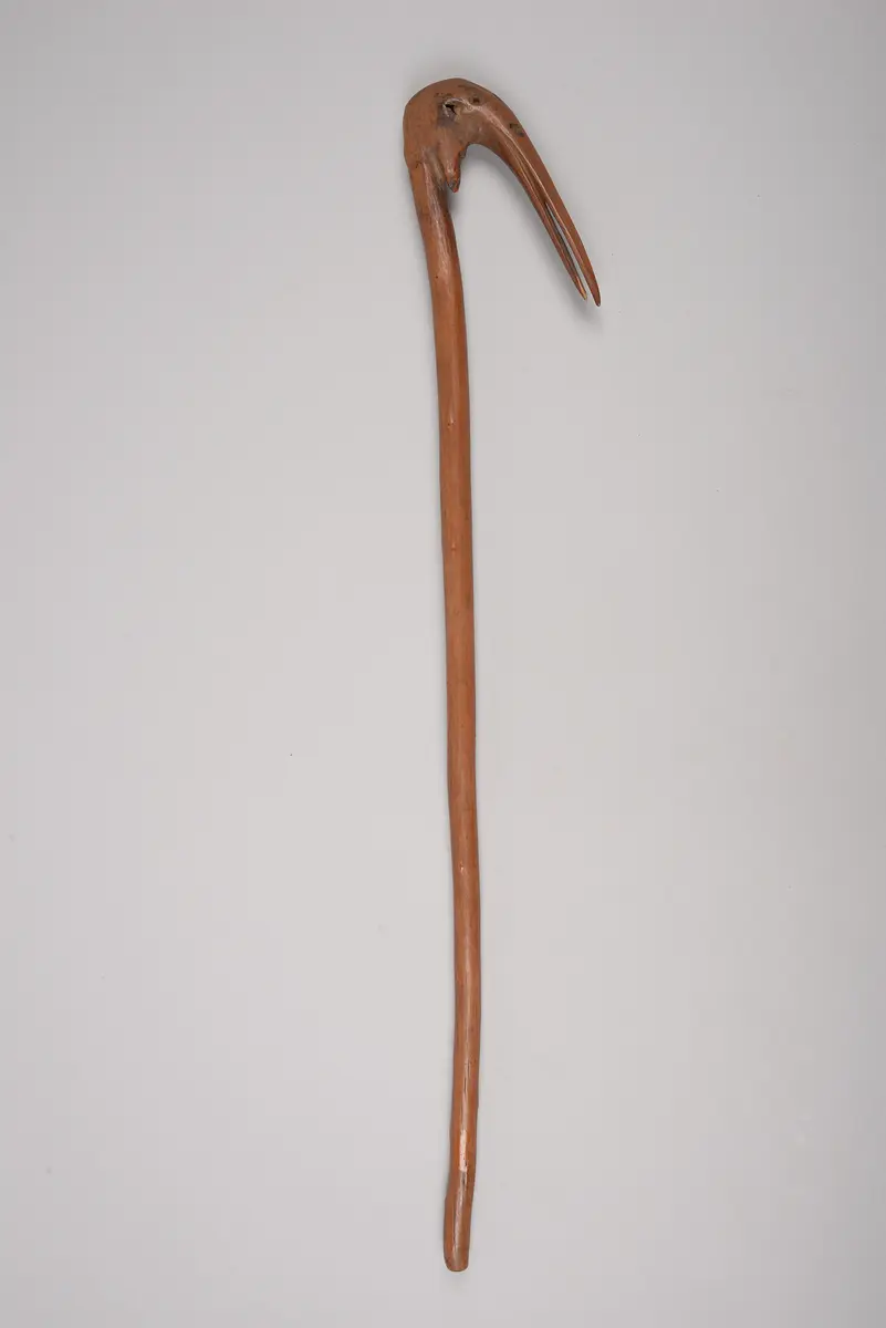 Stab mit Vogelkopf