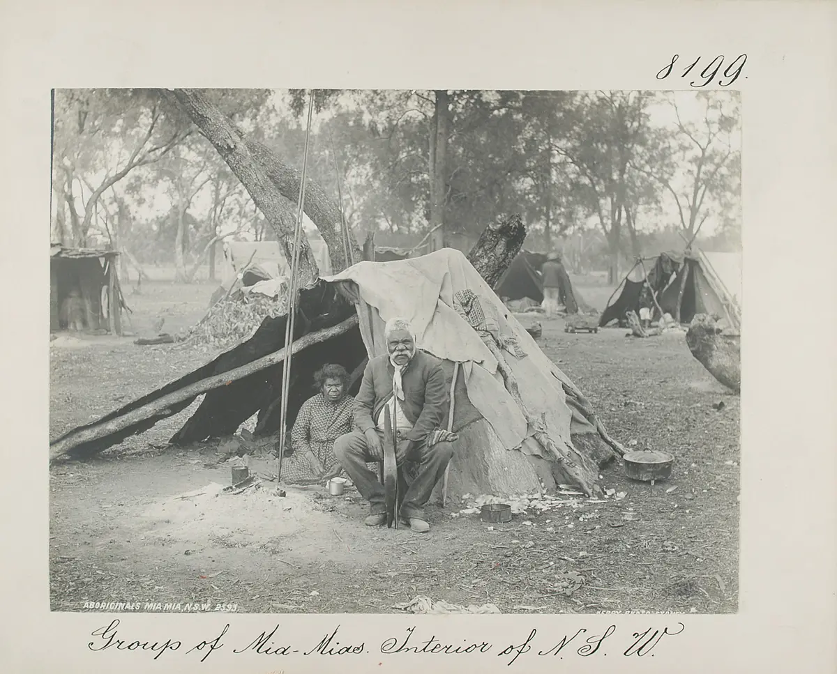Group of Mia-Mias. Interior of N.S.W.