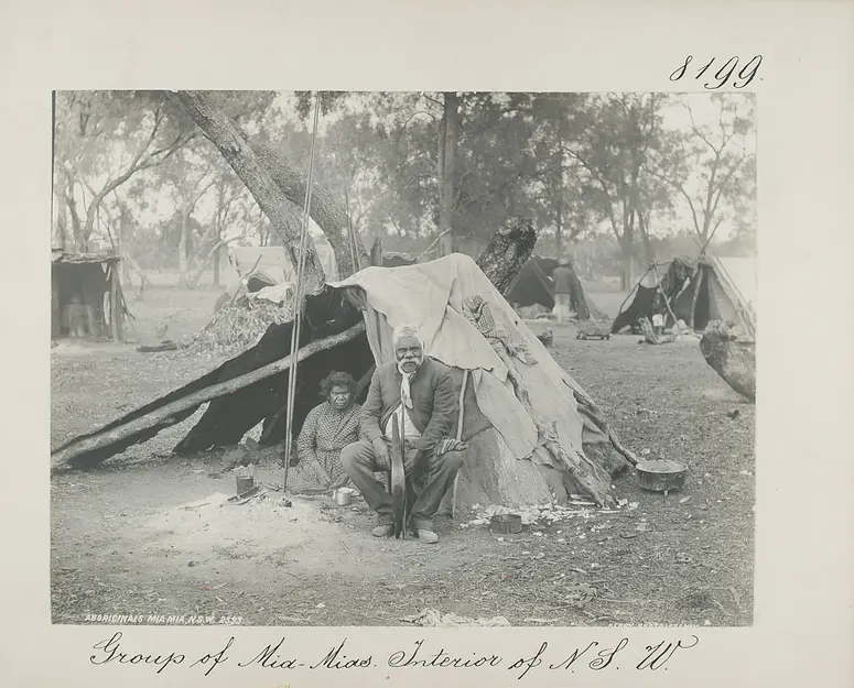 Group of Mia-Mias. Interior of N.S.W.