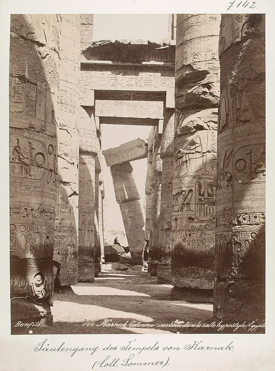 Säulengang des Tempels d. Amon von Karnak