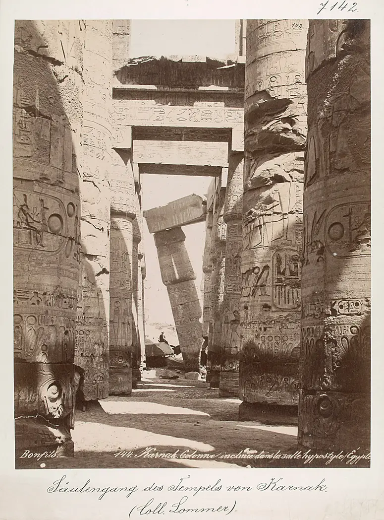 Säulengang des Tempels d. Amon von Karnak