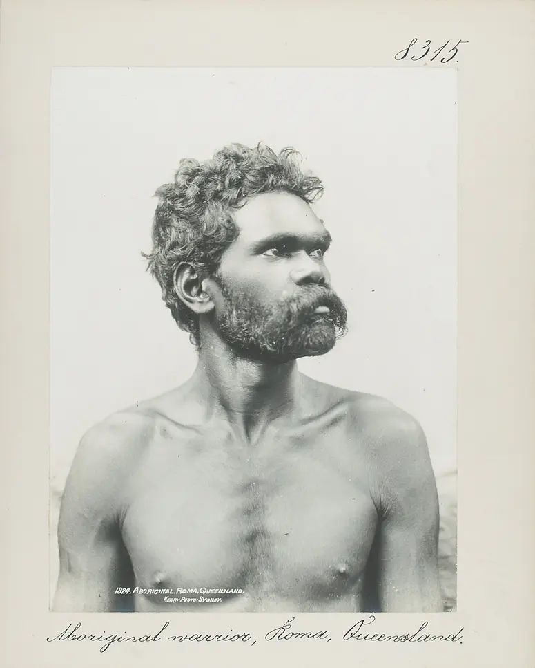 Aboriginal warrior, Roma, Queensland